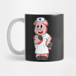 Pig as Nurse with Smock Mug